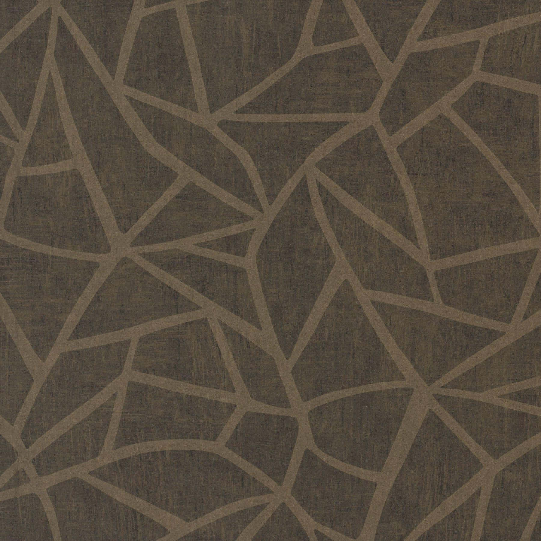A Brown And Beige Wallpaper With Geometric Designs Wallpaper