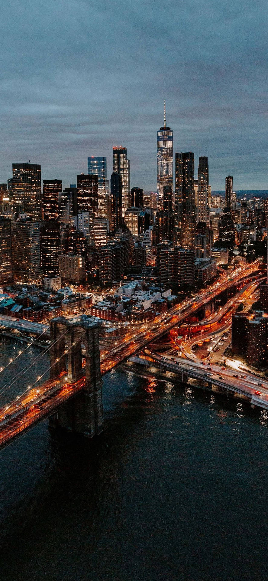 Brooklyn Bridge And Buildings Wallpaper