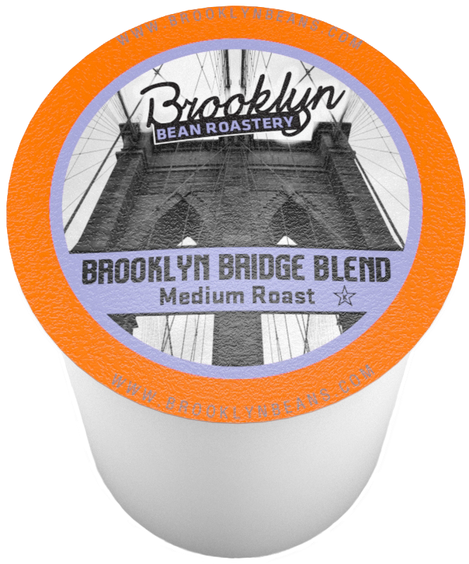 Brooklyn Bridge Blend Coffee Label PNG