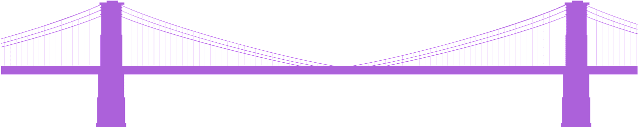 Brooklyn Bridge Graphic Outline PNG