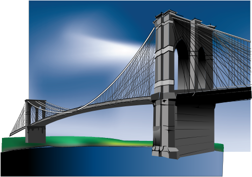 Brooklyn Bridge Illustration PNG