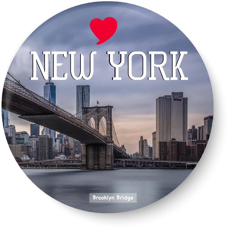 Brooklyn Bridge Love New York PNG