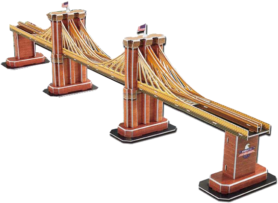 Brooklyn Bridge Model Isolated PNG