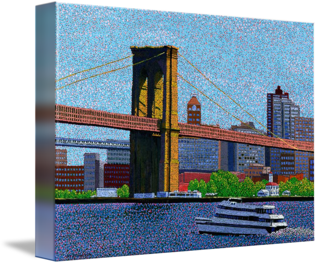 Brooklyn Bridge Pixel Art PNG