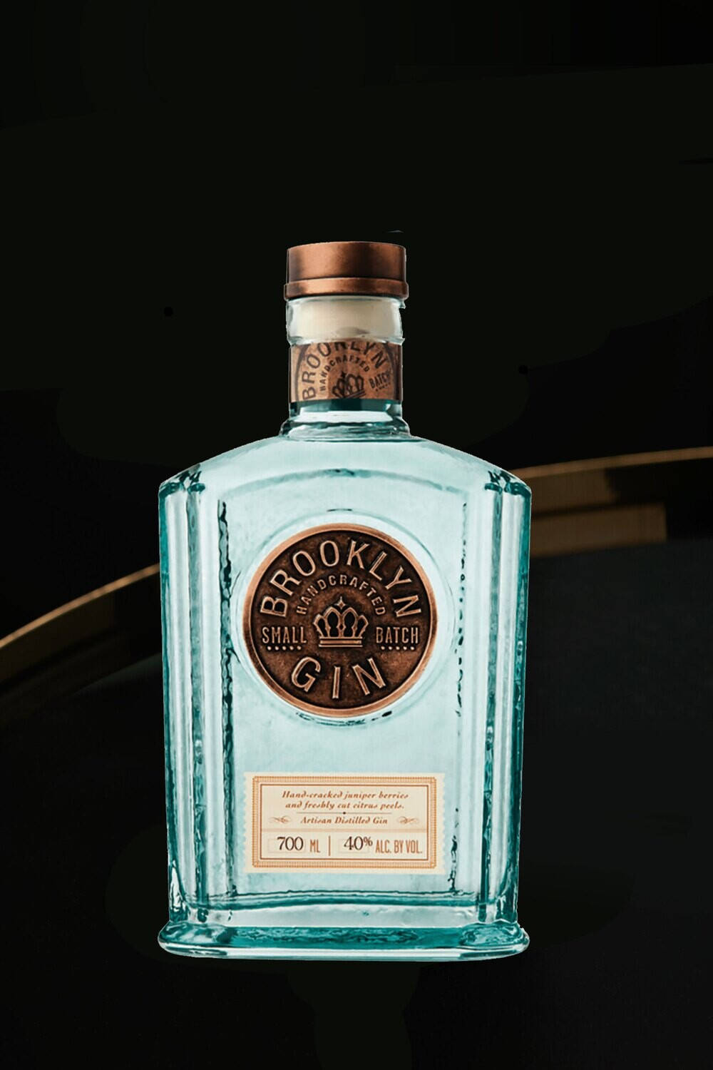 Brooklyngin Blue Bottle (swedish Translation In Context Of Computer Or Mobile Wallpaper): Brooklyn Gin Blue Bottle Wallpaper