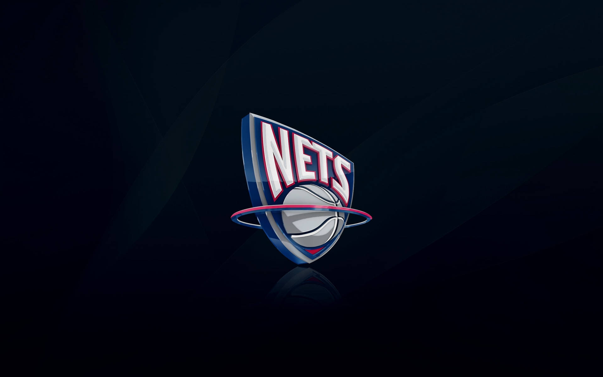 Brooklyn Nets 1997 Logo Pandekage Tapet: Dybe blå nuancer med den berømte Brooklyn Nets 1997 logo pandekage. Wallpaper