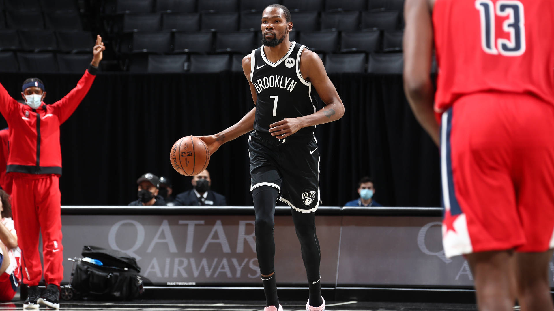 Brooklyn Nets Durant på domstol Wallpaper