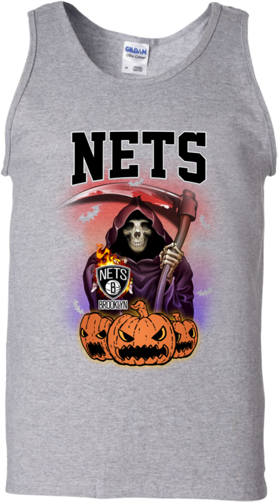 Brooklyn Nets Halloween Graphic Tank Top PNG