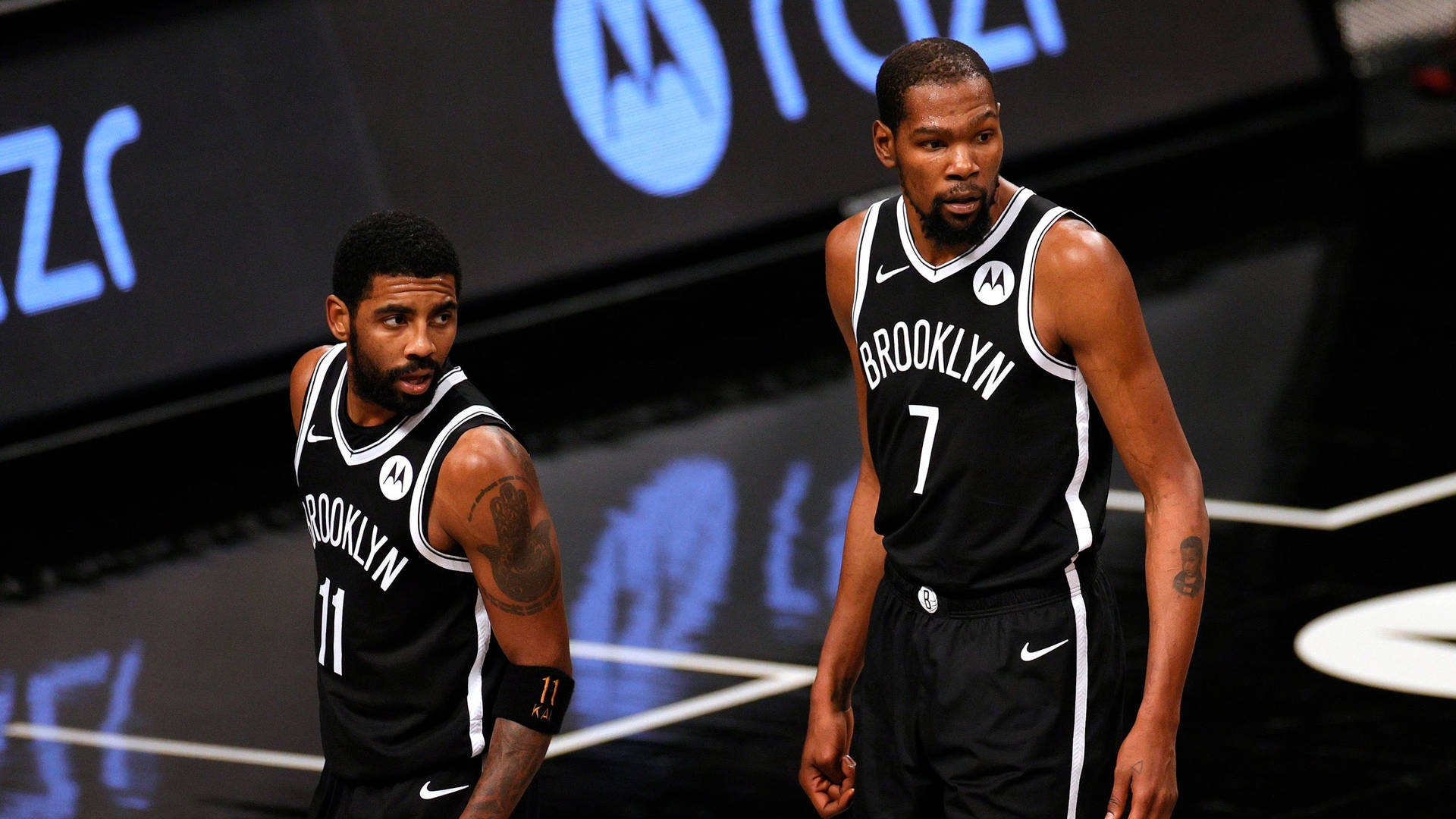Brooklyn Nets Irving And Durant Wallpaper