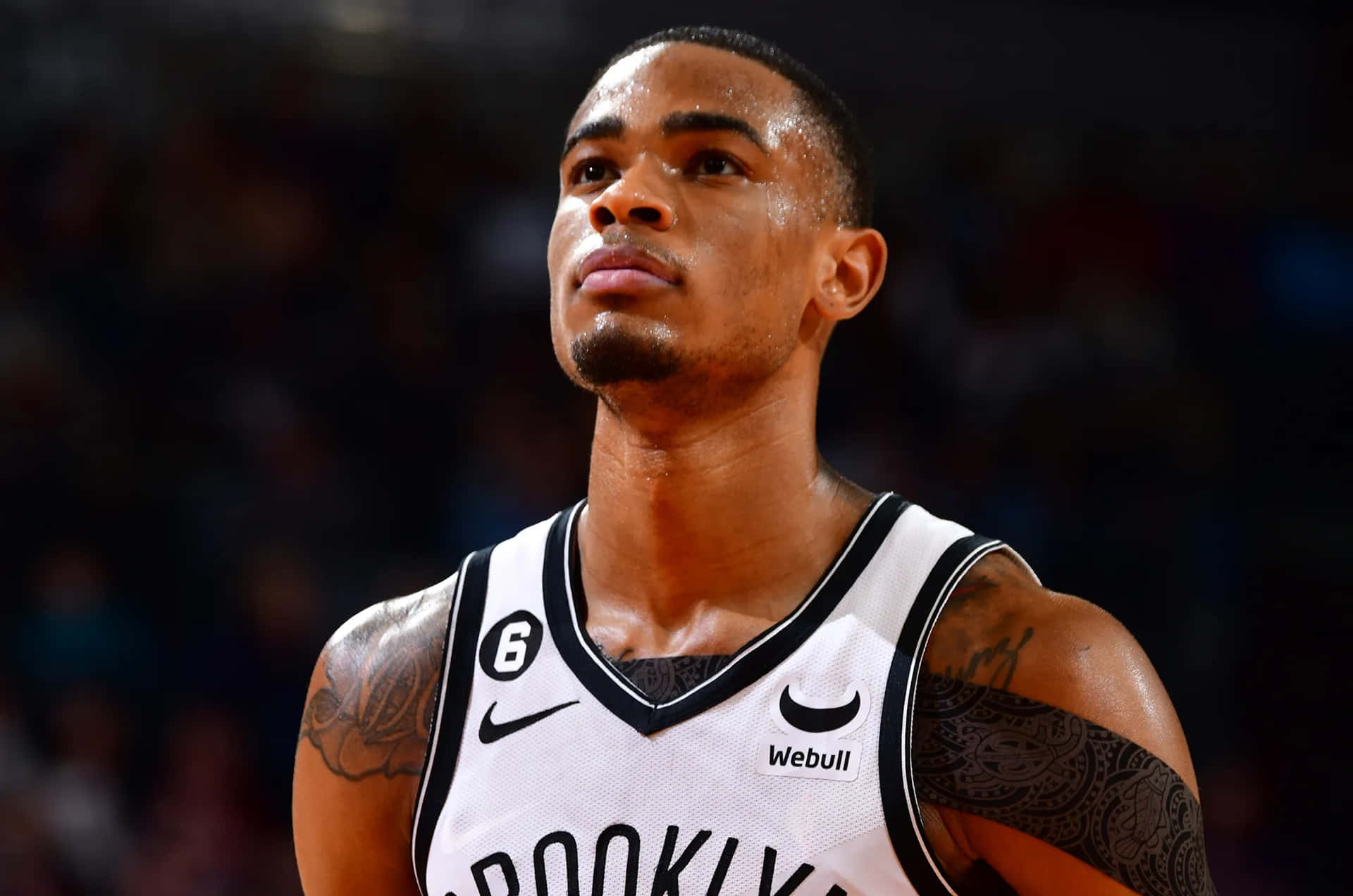 Brooklyn Nets Speler Concentratie Achtergrond