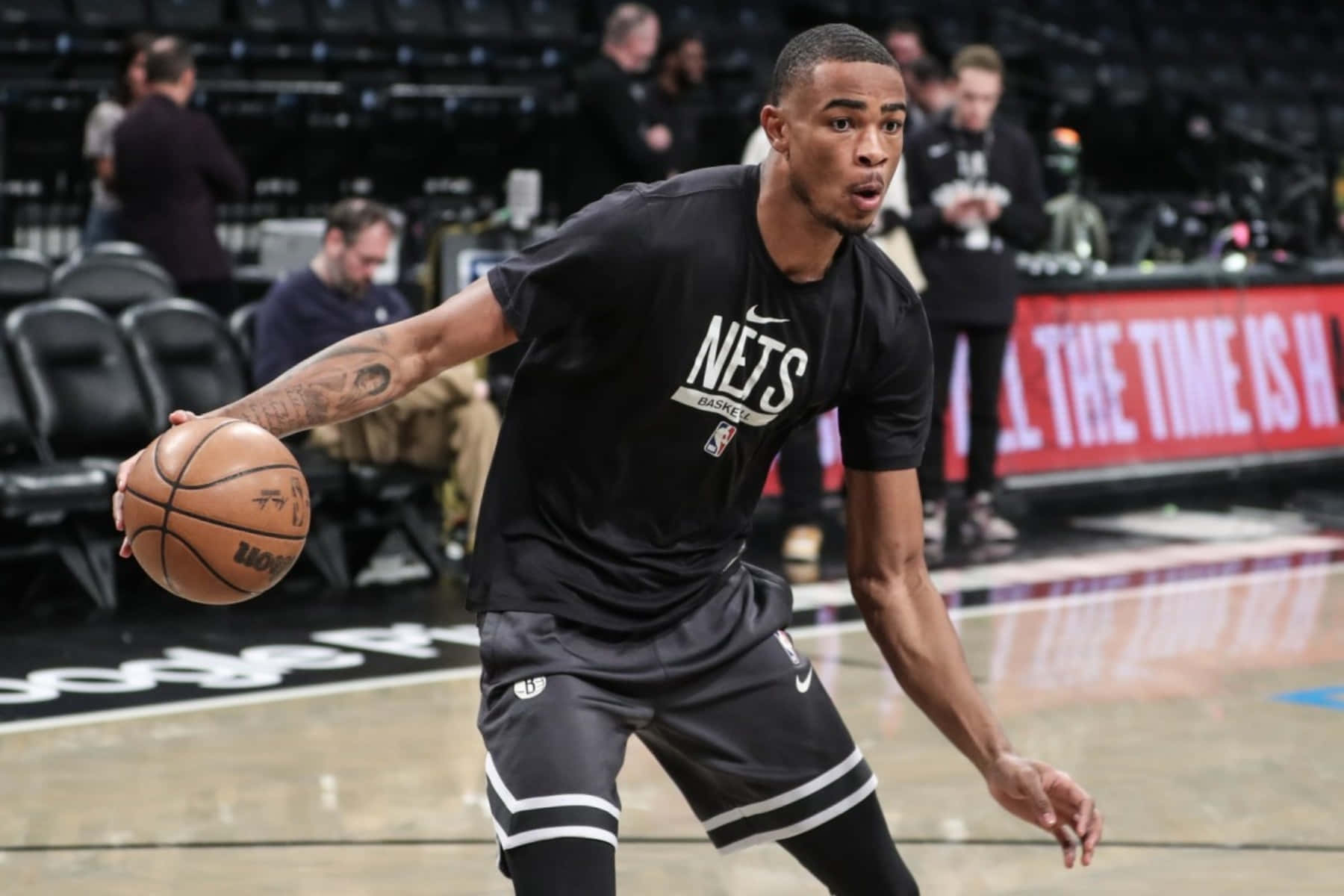 Brooklyn Nets Player Warmup Session Wallpaper