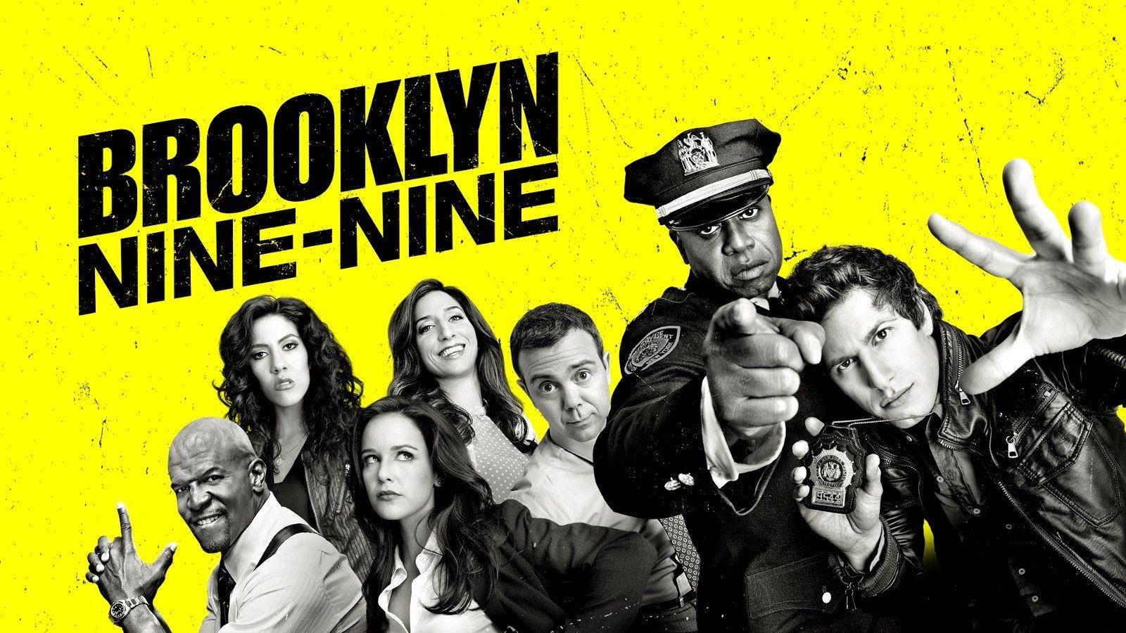 The cast of Brooklyn Nine Nine in action. Wallpaper