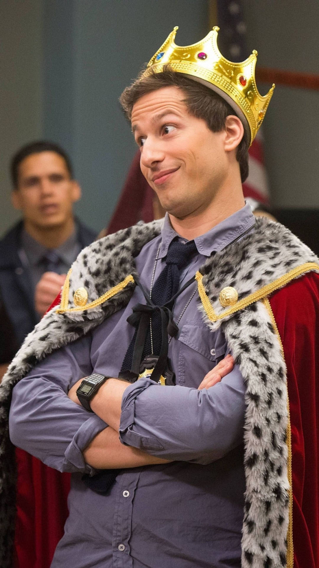 NYPD Detective Jake Peralta Invites You to Celebrate Halloween with Brooklyn Nine Nine Wallpaper