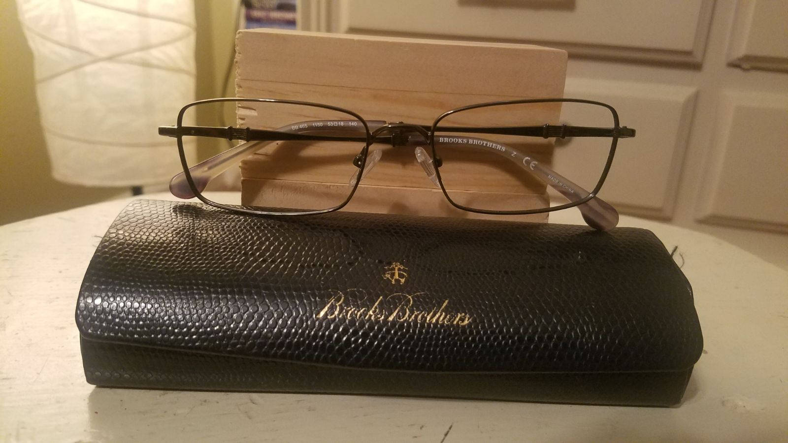 Brooks Brothers Eyeglasses With Case Background