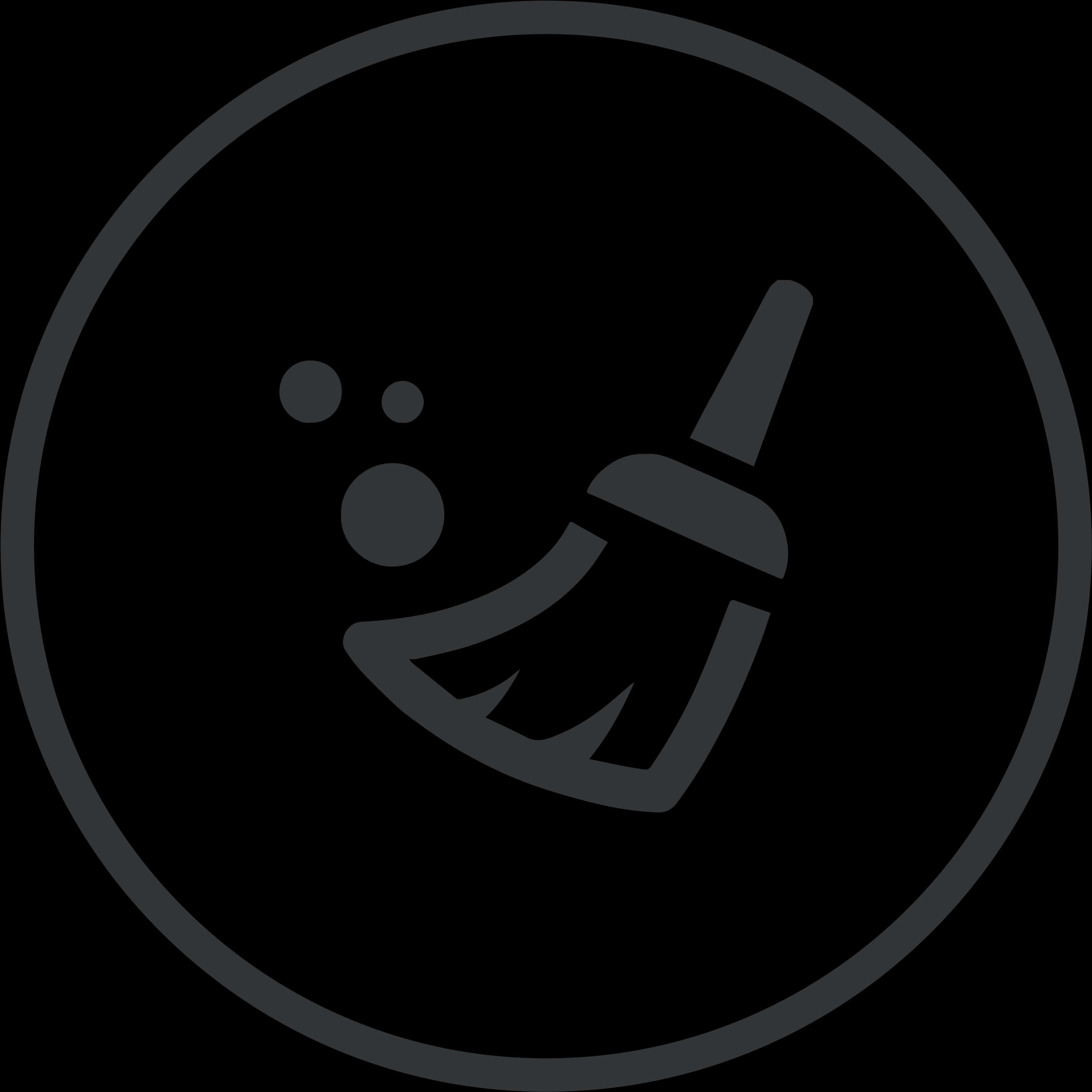 Broom Sweeping Icon PNG