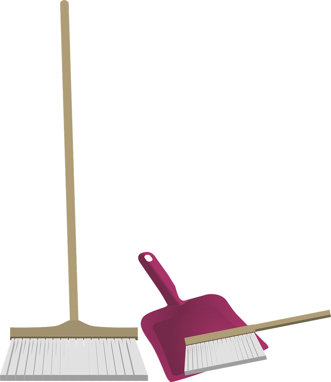 Broomand Dustpan Vector PNG