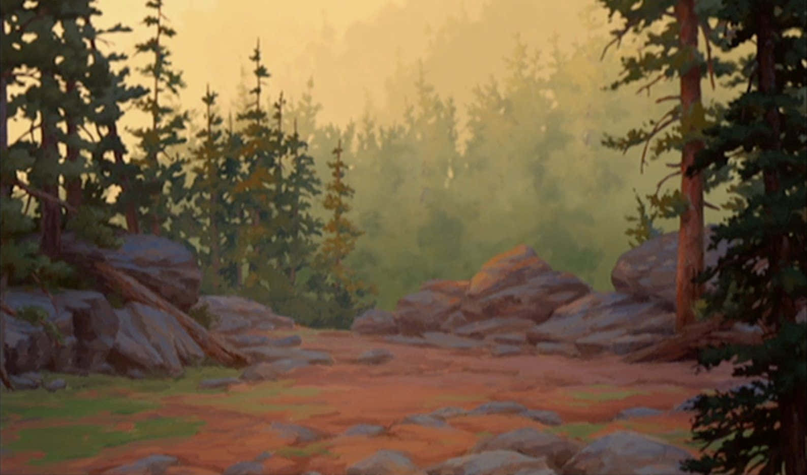 Two brothers enjoying the beauty of nature in Brother Bear
