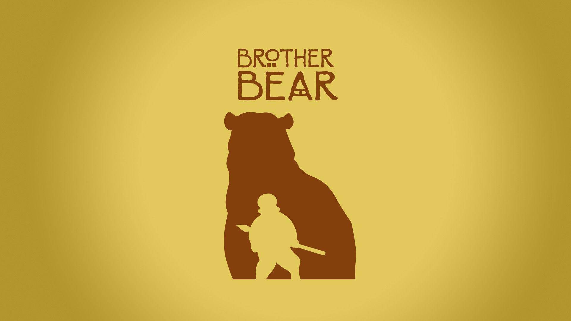 Brother Bear Man And Bear Logo Background