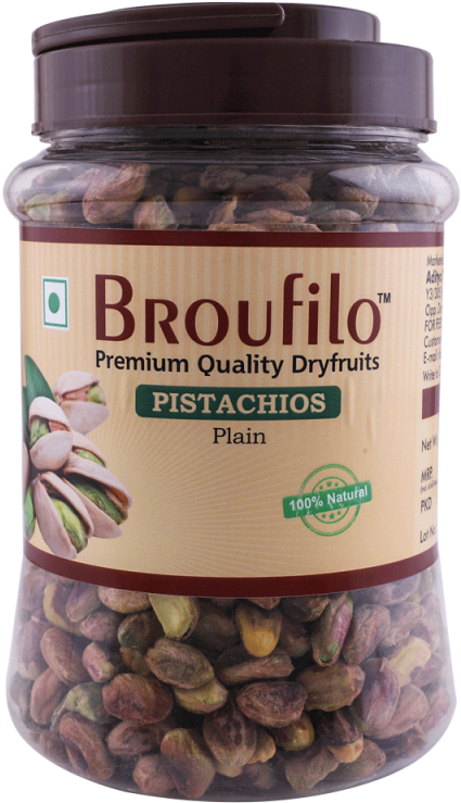 Broufilo Premium Quality Pistachios Jar PNG