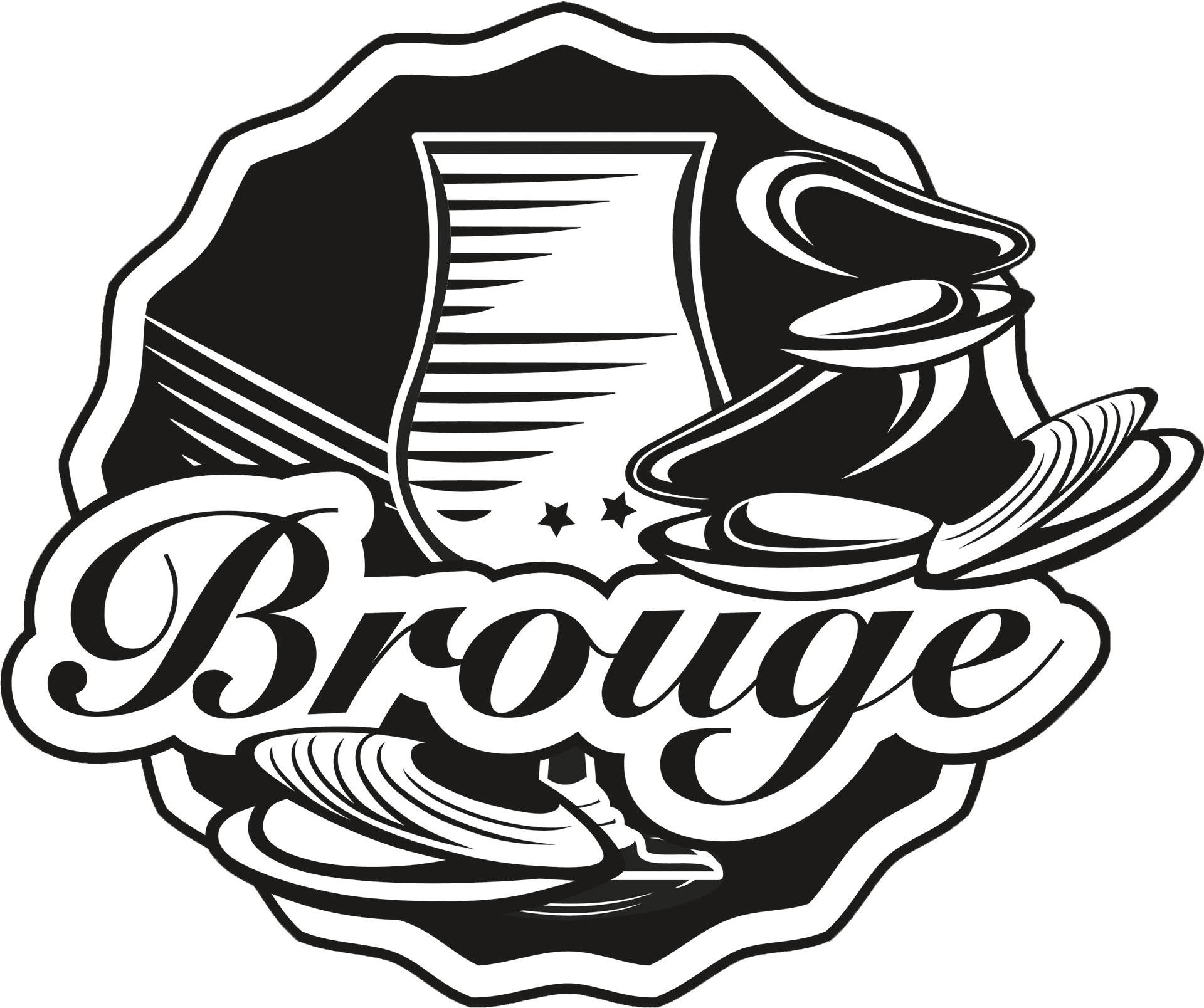 Brouge Restaurant Logo PNG