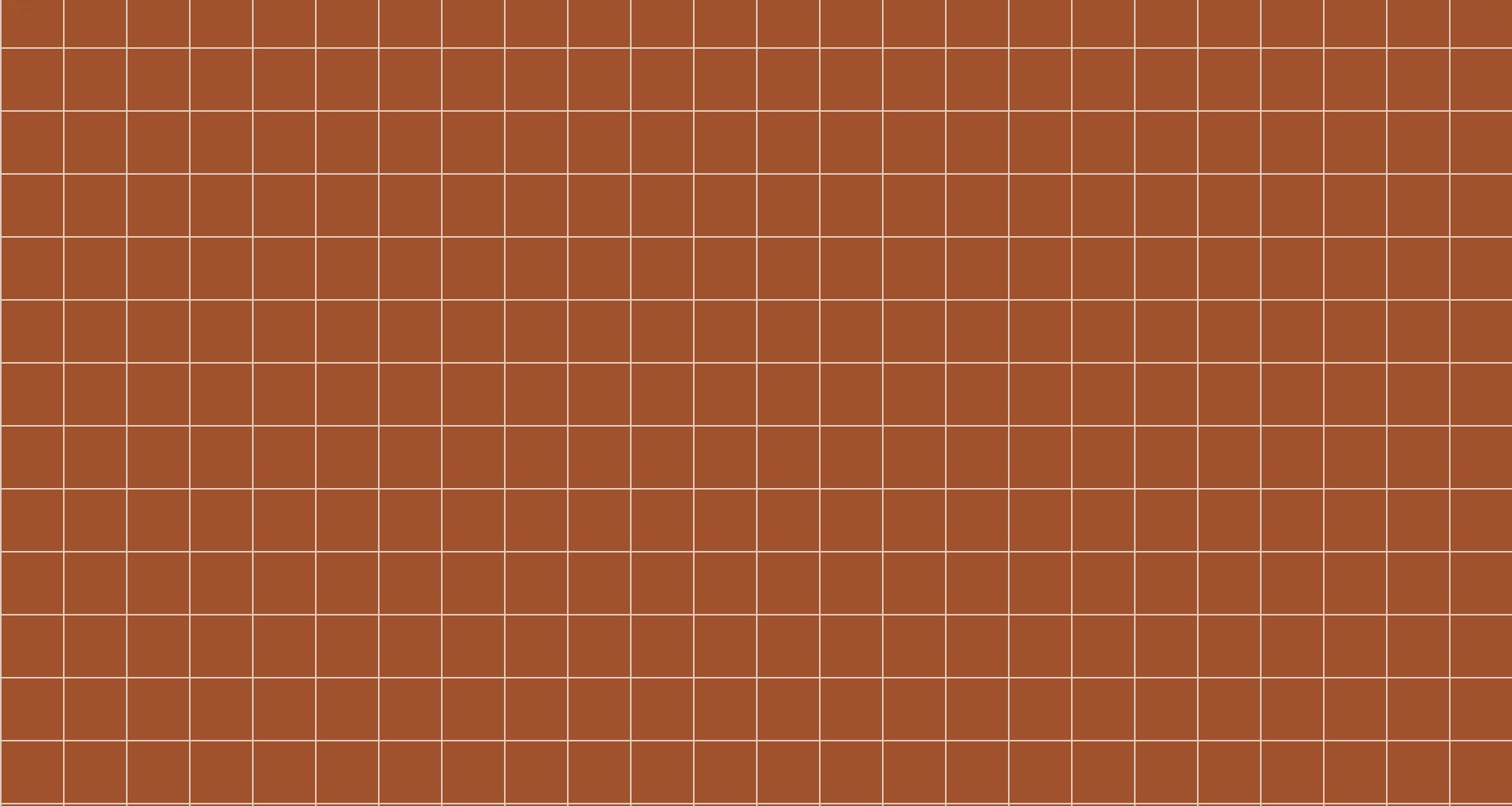 Brown Aesthetic Grid Laptop Wallpaper