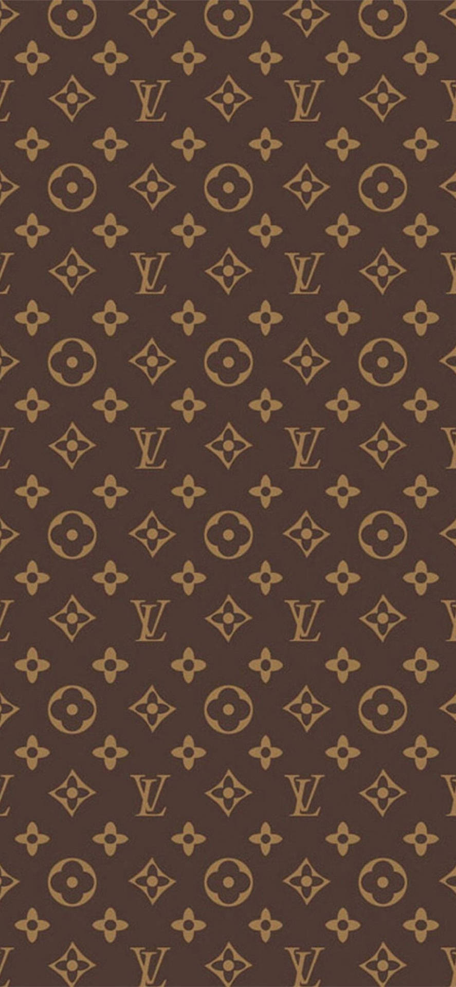 Brown Aesthetic Louis Vuitton Phone Background