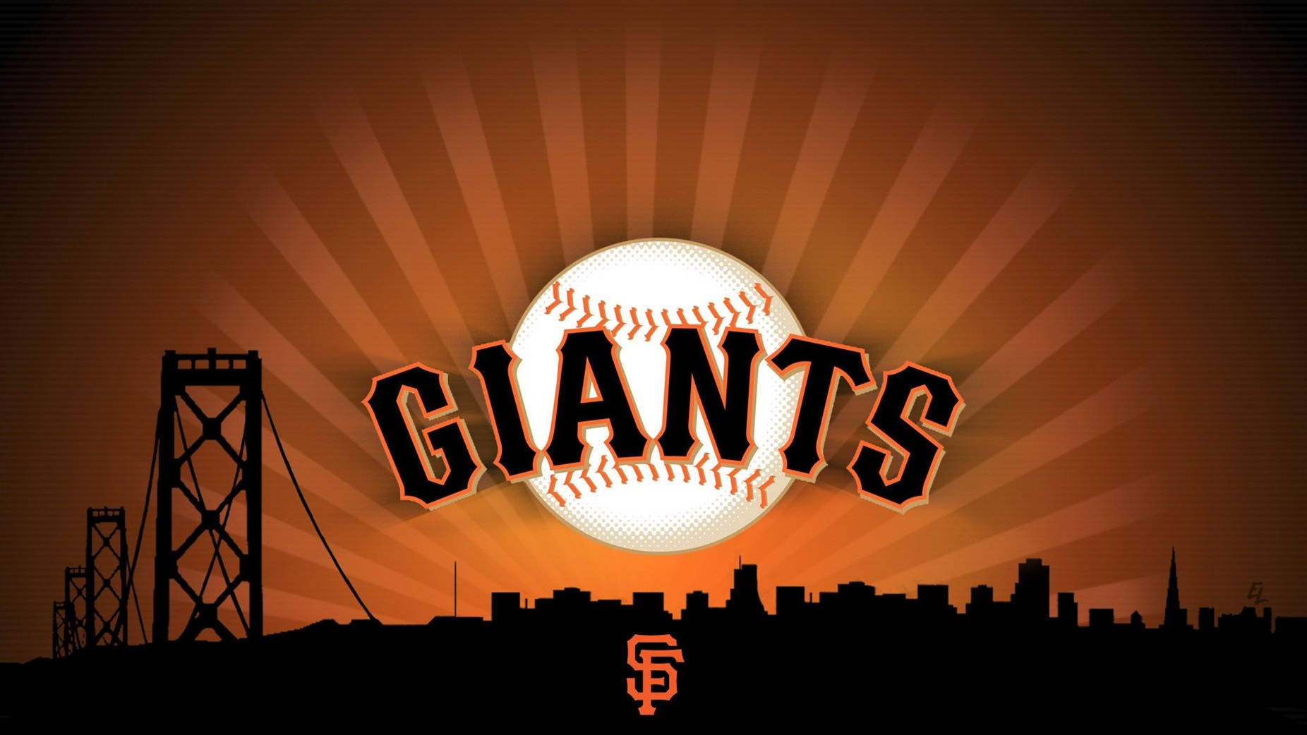 Brown And Black San Francisco Giants Logo Wallpaper