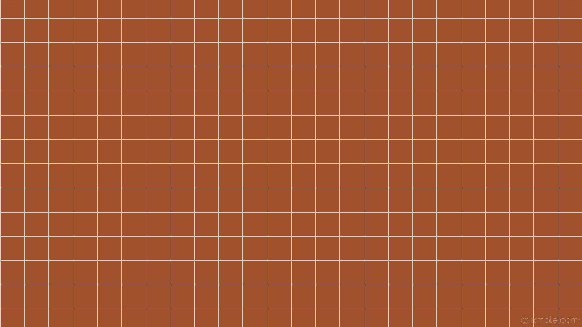 Brown And White Grid Aesthetic Wallpaper