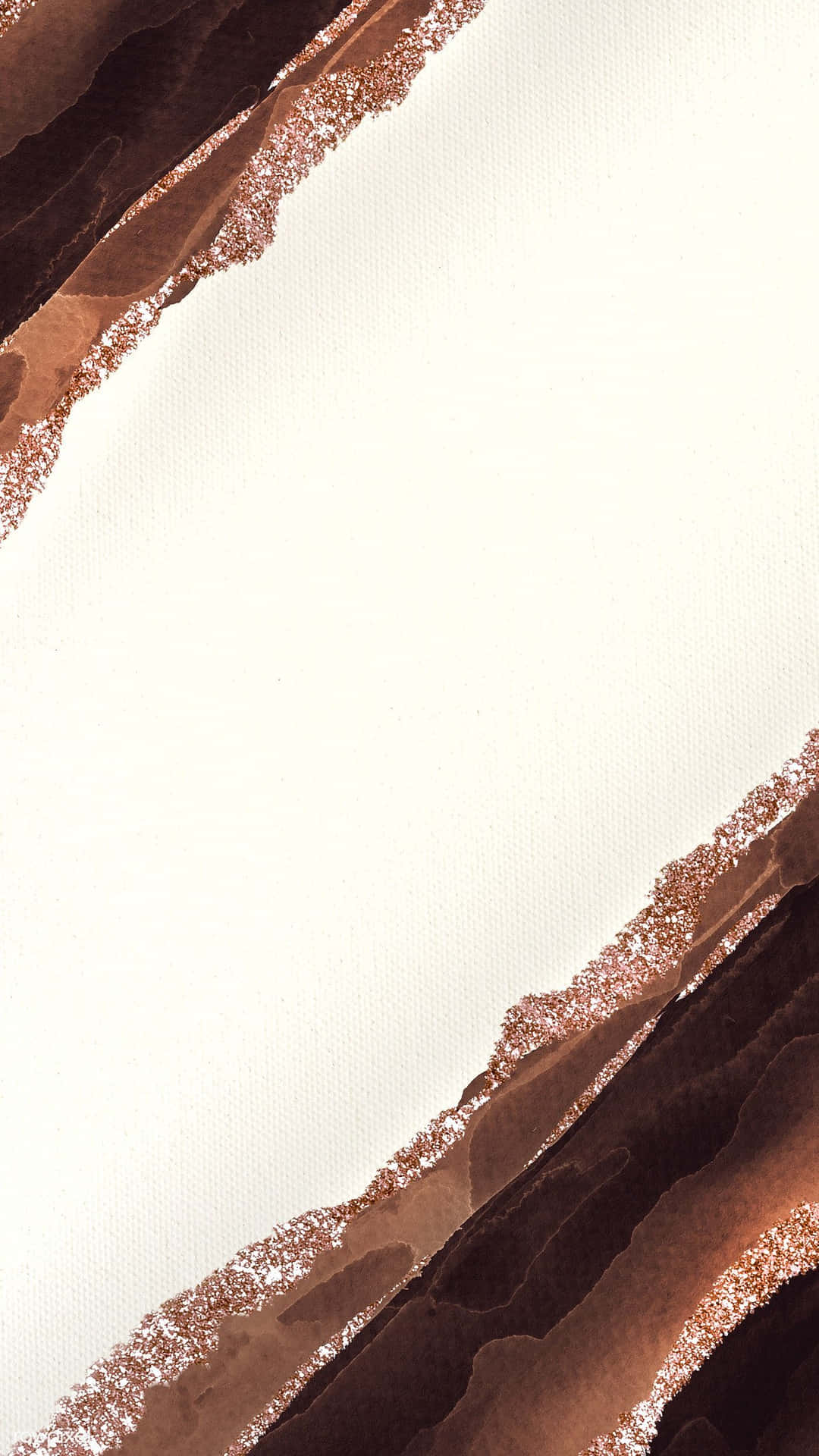 Brown and White Abstract Art Wallpaper