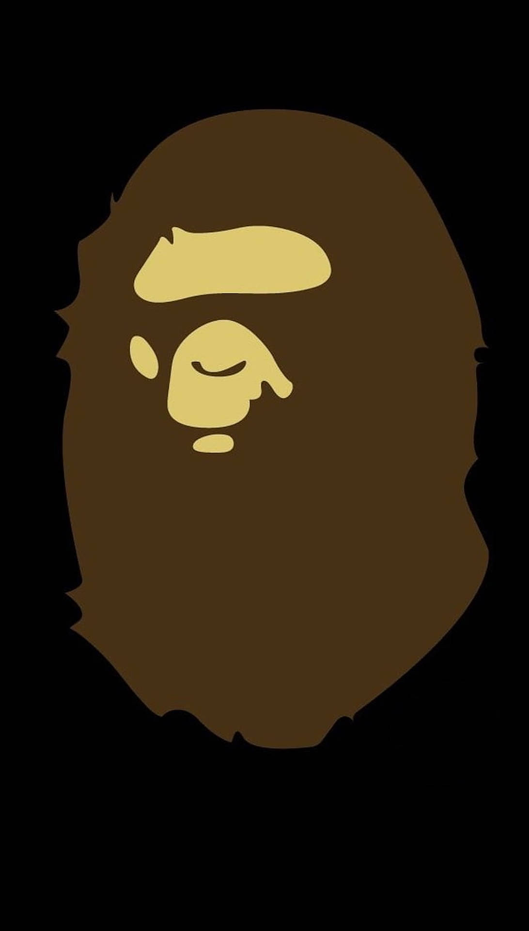 Brown Ape Head BAPE Logo Wallpaper