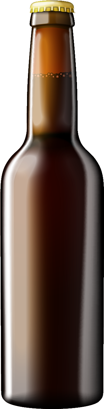 Brown Beer Bottle Cap On PNG