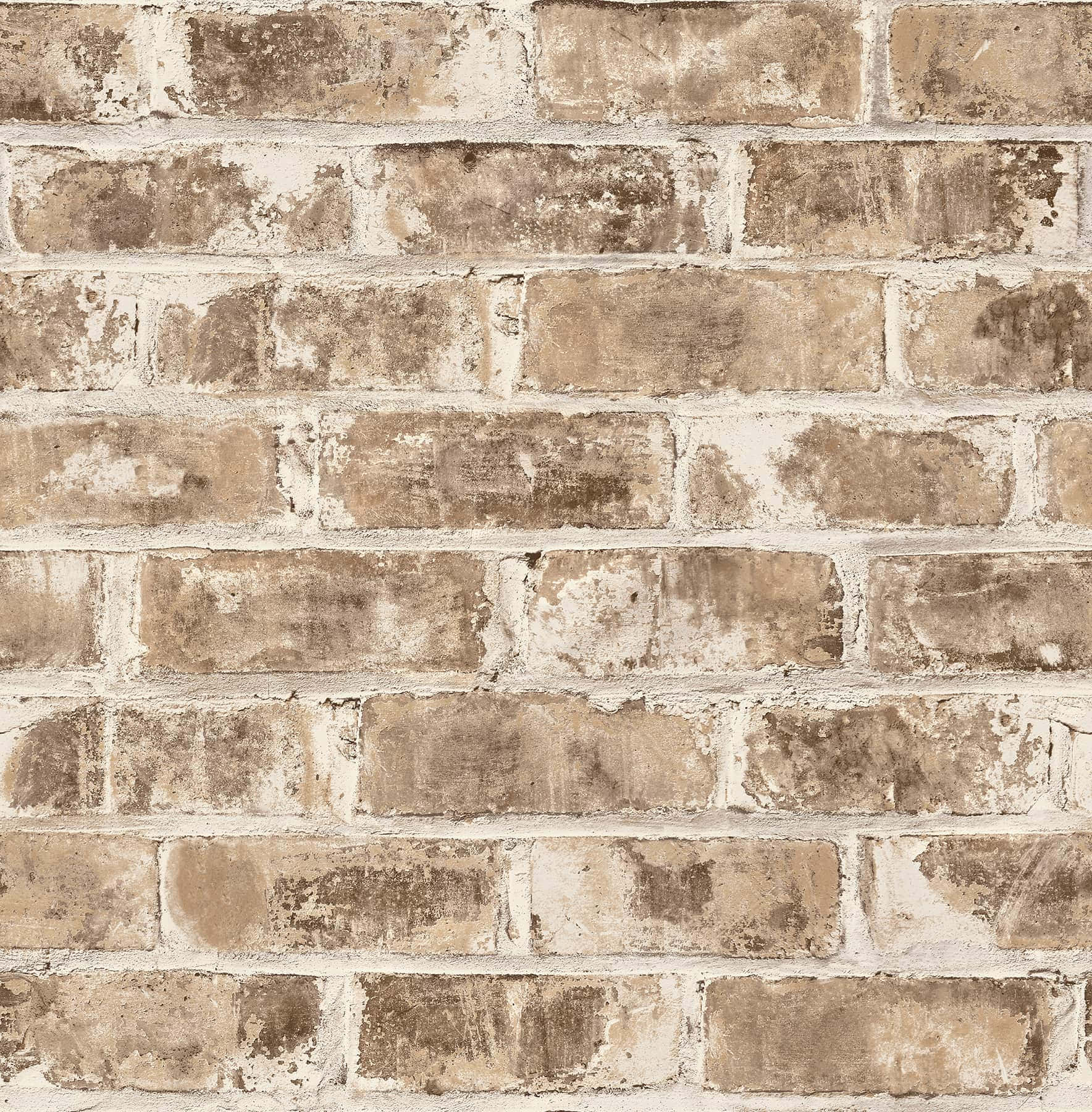 A modern brown brick wall with a textured pattern Wallpaper