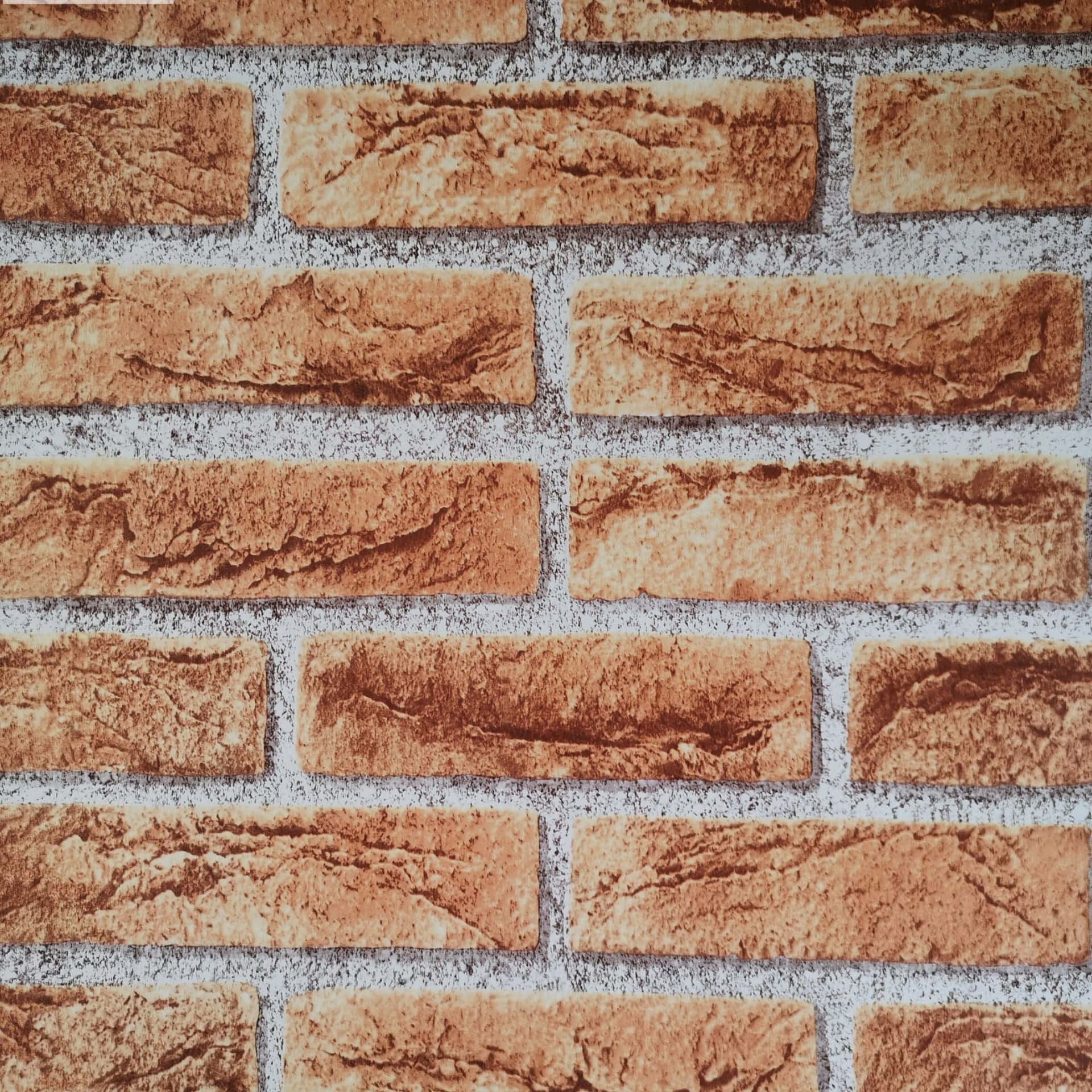 Rustic Brown Brick Wall Texture Wallpaper