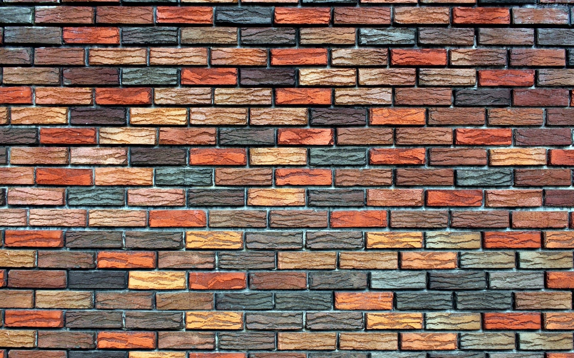 High-quality brown brick wall texture Wallpaper