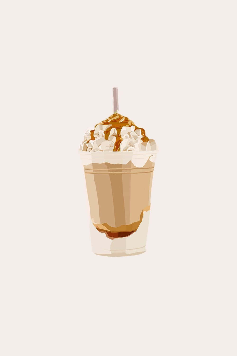 Delicious Brown Caramel Swirl Wallpaper