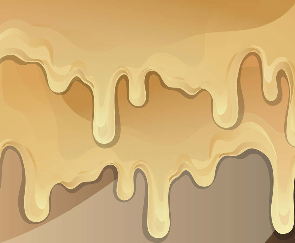 Delicious Brown Caramel Swirl Wallpaper