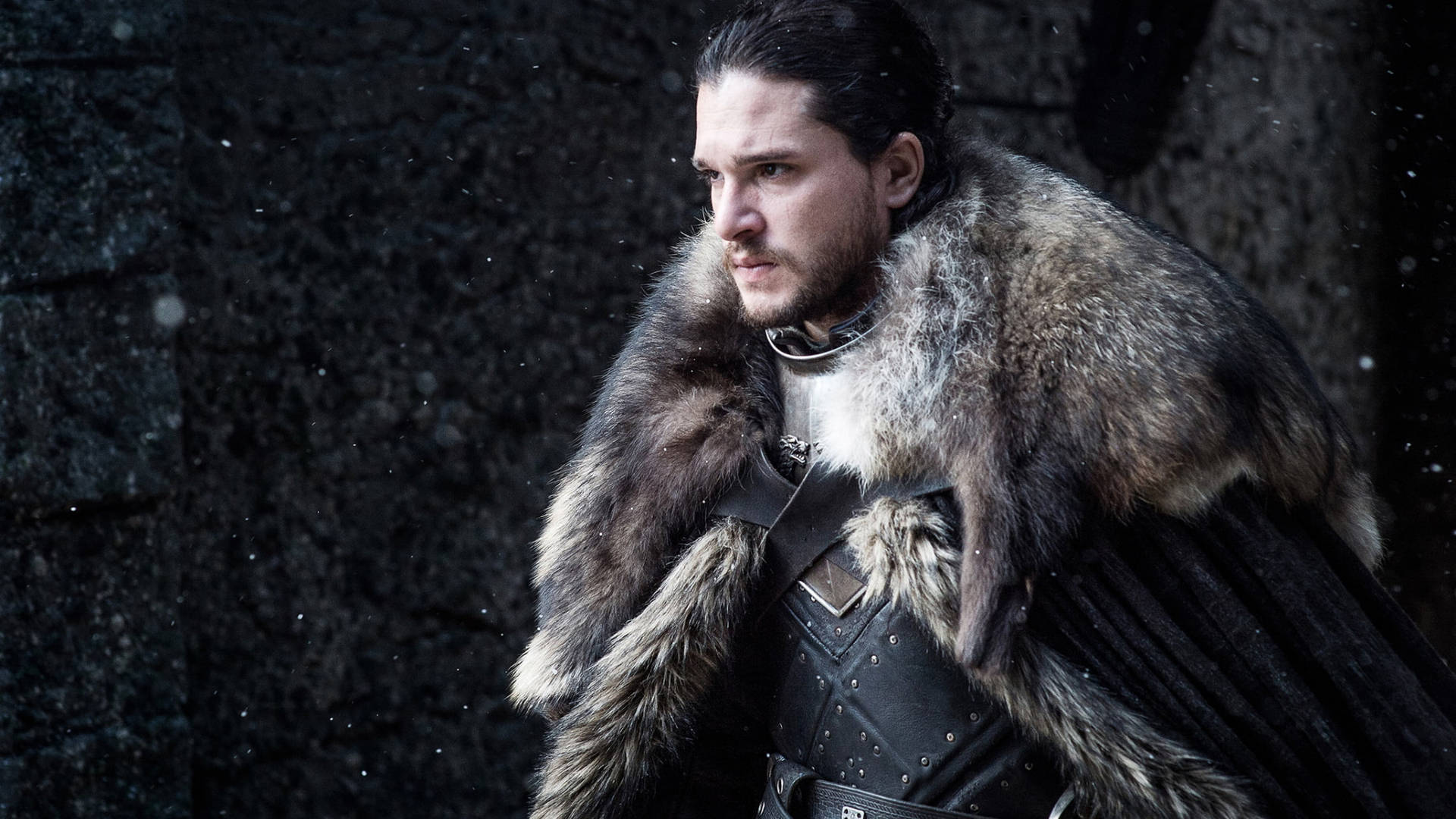 Brown Coat Jon Snow Game Of Thrones Wallpaper