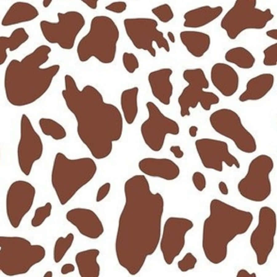 Brown Cow Print Wallpaper Wallpaper