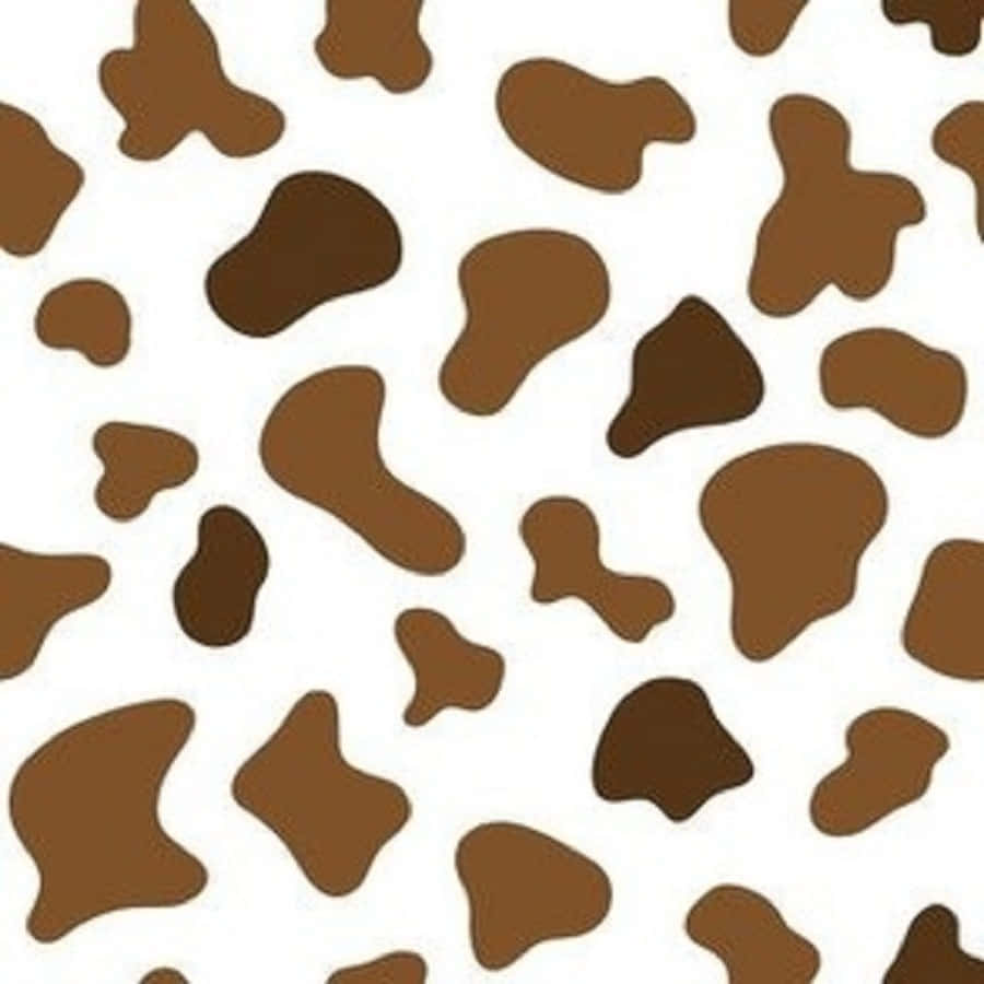 Brown Cow Print Wallpaper Wallpaper