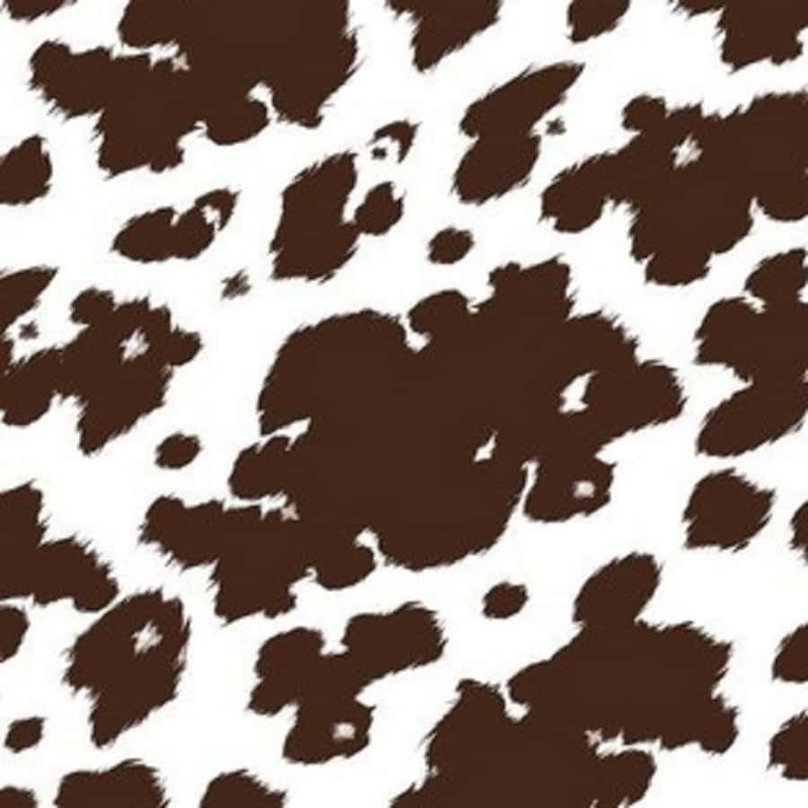 Beautiful Brown Cow Print Wallpaper Wallpaper