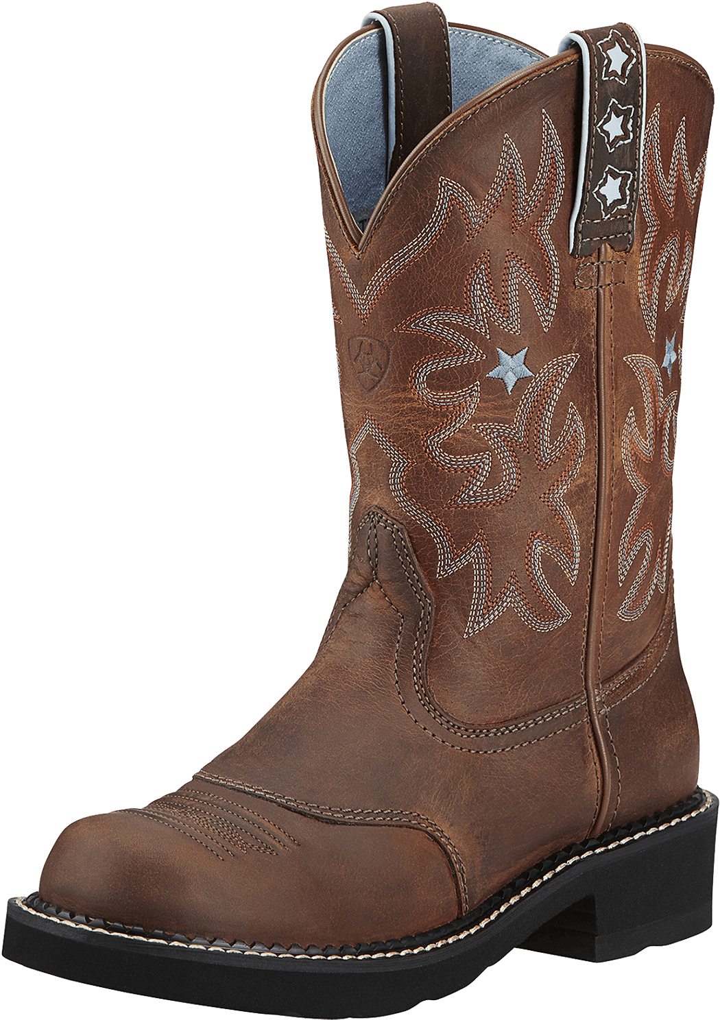 Brown Cowboy Boot Product Image PNG