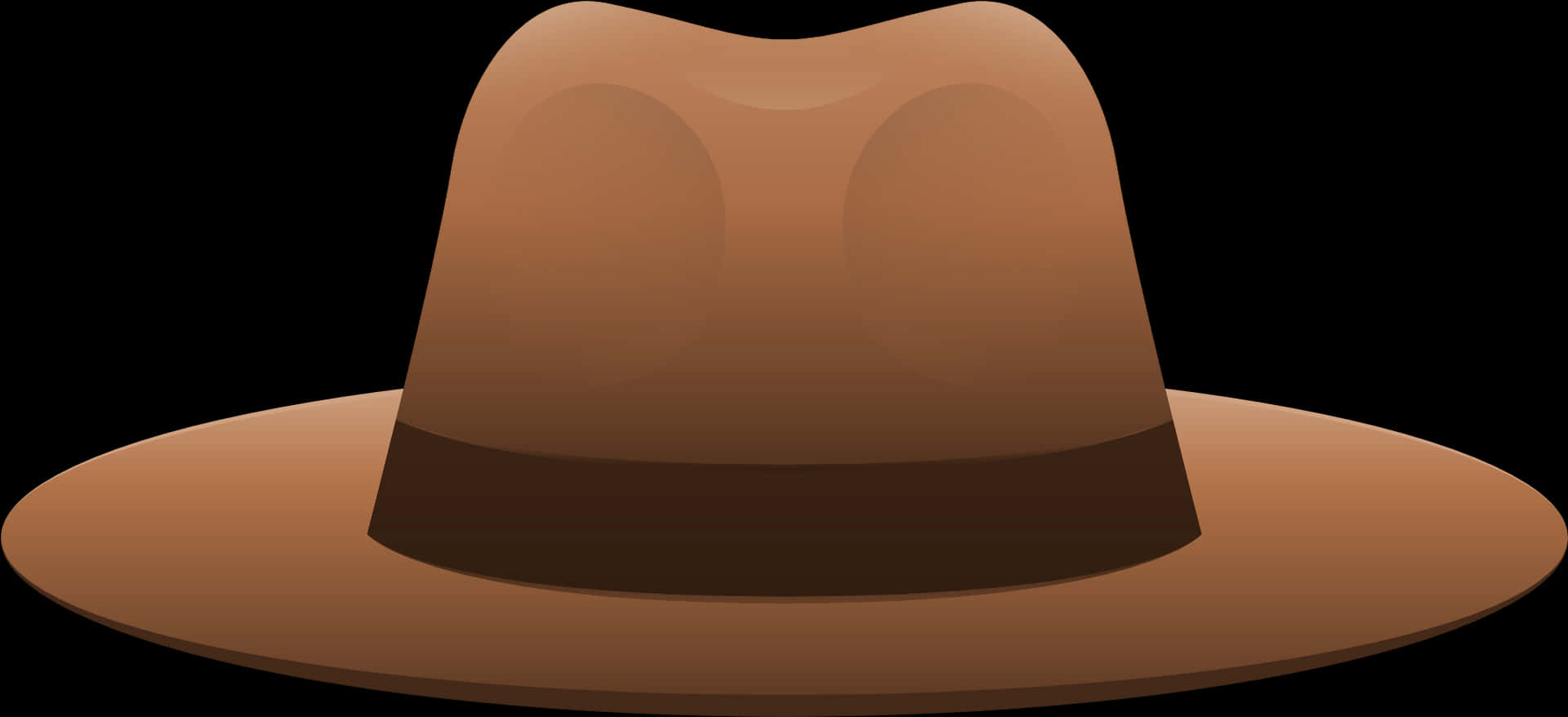 Brown Cowboy Hat Illustration PNG