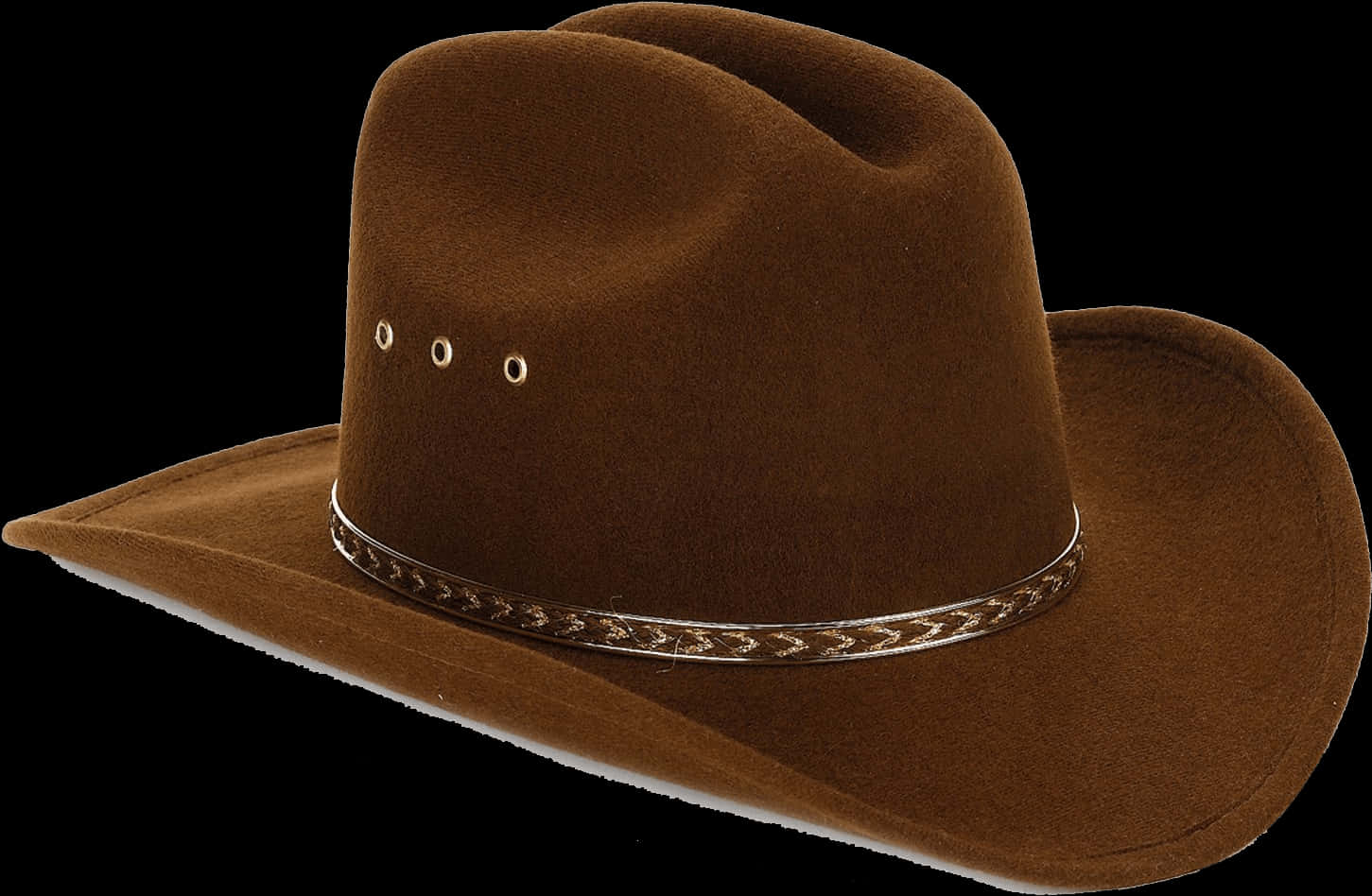 Brown Cowboy Hat Isolated PNG
