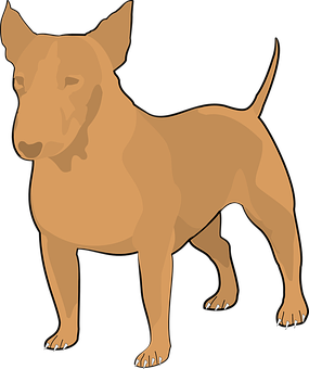 Brown Dog Illustration PNG