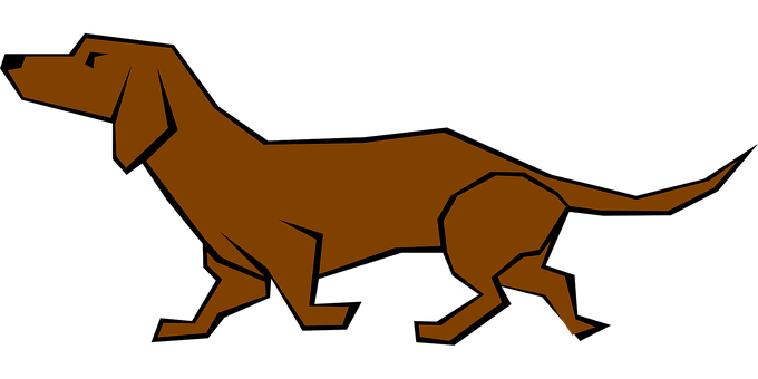 Brown Dog Silhouette PNG