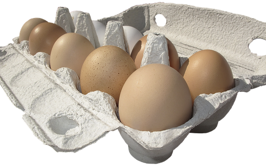 Brown Eggsin Carton PNG