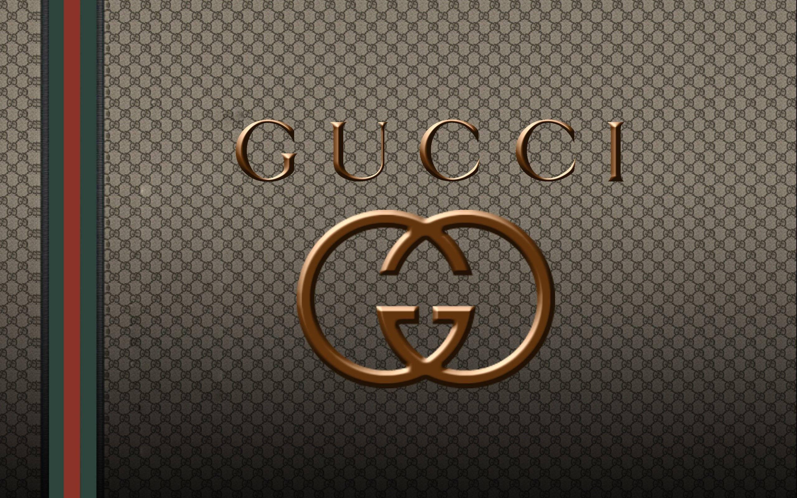 Marrónen Relieve Clásico Gucci 4k. Fondo de pantalla