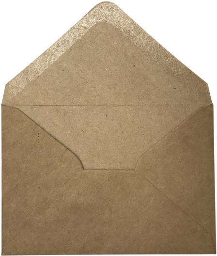 Brown Envelope Top View PNG