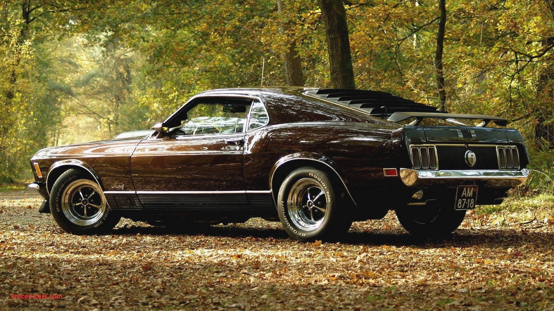 Brown Ford Mustang Muscle Car Wallpaper