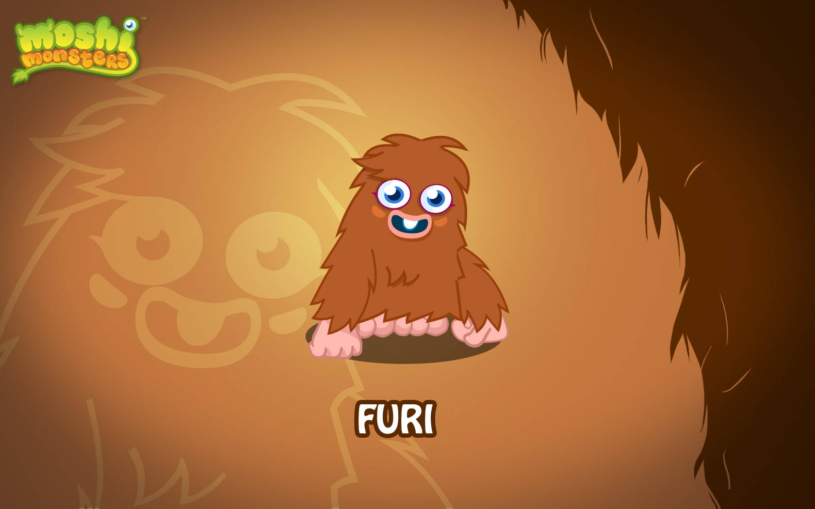 Caption: Furry Fun with Moshi Monster's Furi Wallpaper